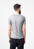 Linen T-shirt in Dolphin